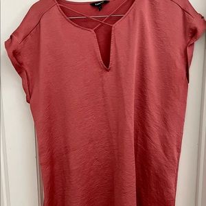 EXPRESS coral strappy front top
